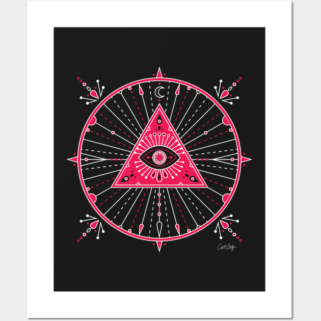 Evil Eye Mandala Wall Art by CatCoq